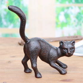 铸铁猫摆件