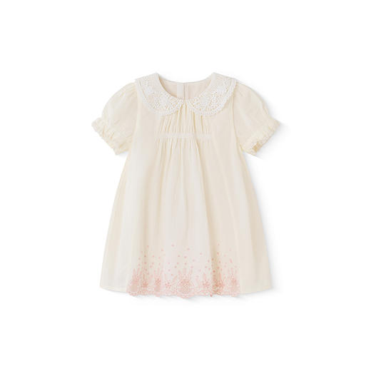 【商场同款】英氏女童连衣裙夏季透气裙子可爱小白裙女宝宝公主裙 商品图4