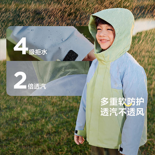 【小软皮】迷你巴拉男女童防风连帽外套春季新款防水柔软夹克 商品图1