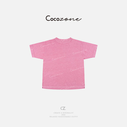 COCO ZONE 2025美式简约宽松圆领短袖T恤CD1A0485 商品图0