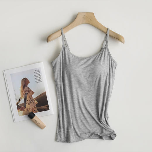 【莫代尔带胸垫】吊带打底衫小吊带 商品图6