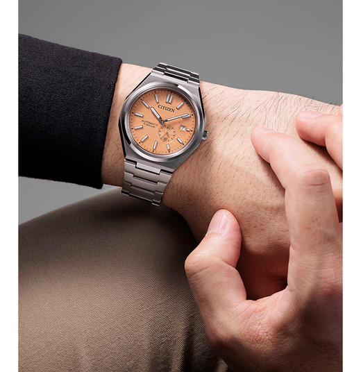 西铁城/CITIZEN新款机械表舒博钛腕表商务休闲男表NJ0180-80Z 商品图2