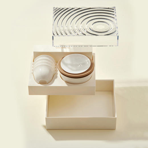 方适/新派便携式茶具 现代简约陶瓷泡茶盖碗组 商品图2