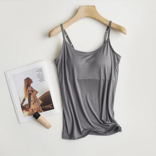 【莫代尔带胸垫】吊带打底衫小吊带 商品图8