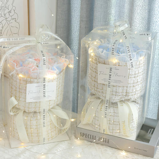 小香风香皂玫瑰花束送女朋友闺蜜女友生日礼物女生三八女神节礼物 商品图2