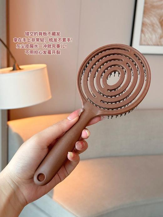 【醒粉福利13.9元】韩国yao同款镂空按摩梳来喽～后悔没早点入手！猪鬃梳太好用啦 闺蜜安利给我的！真的好喜欢 商品图12