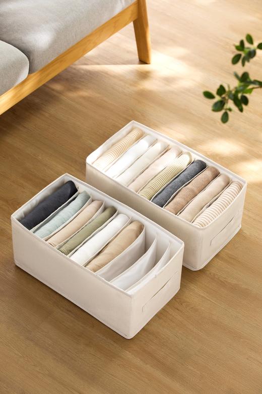 茶花布艺分格收纳袋(9格)990173 商品图0