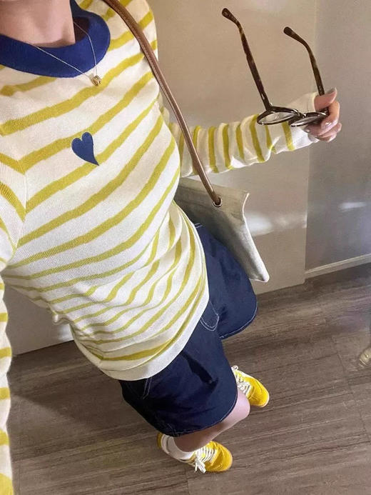 双色条纹针织（锁 商品图1