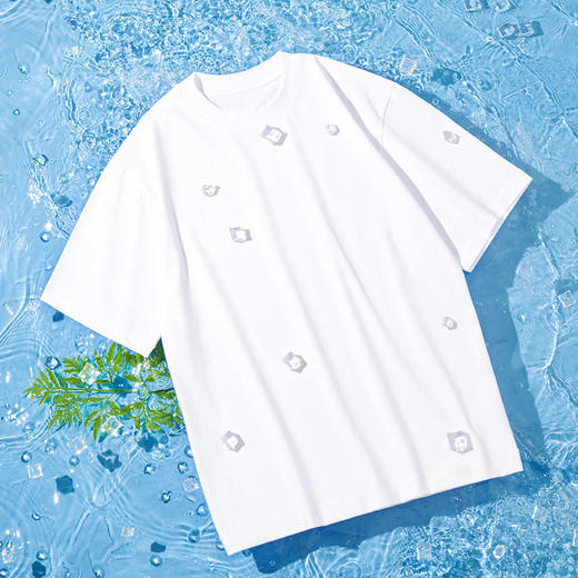 【79元/2件】230g重磅冰感棉透气短袖T恤 夏季男女同款凉感防晒UPF50+休闲冰爽上衣 商品图8