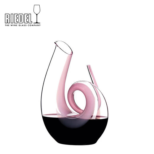 奥地利RIEDEL粉色螺旋手工水晶创意醒酒器分酒器进口高颜值礼物 商品图0