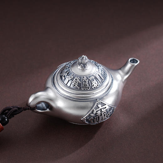 子佩集S999银【十三幺壶】手把件【DZ1031】纯银手把件-招财进宝2502 商品图2