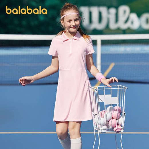 巴拉巴拉女童裙子儿童连衣裙2025新款夏装大童速干运动凉感连衣裙 商品图1