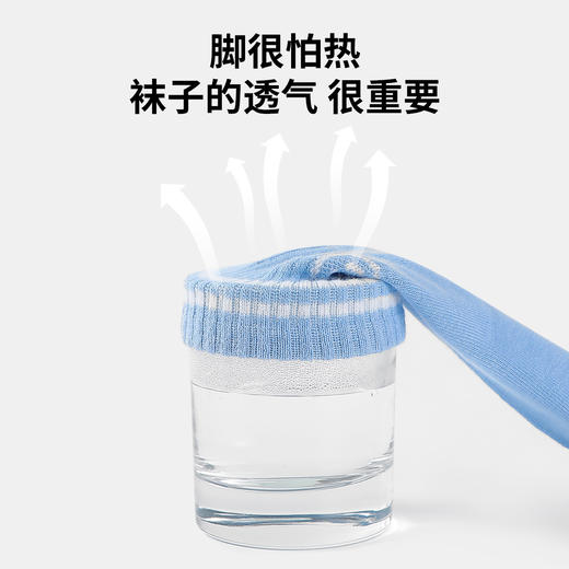 【5双装】【L】【可可鸭】男童亲肤透气中筒袜（100%棉） 商品图4