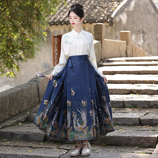 新款明制汉服织金原创国风马面裙高端大气2025套装MLS-157 商品图4