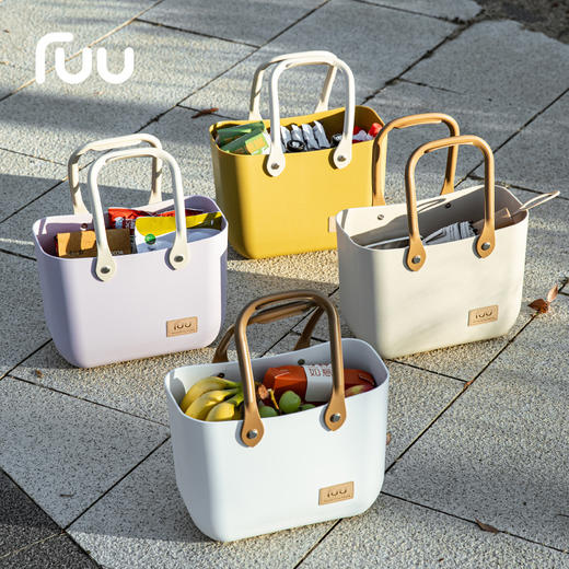 【露营季】家用轻奢野餐篮收纳包 野炊轻便简约蔬菜水果篮洗漱包 商品图2