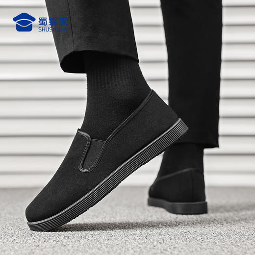 【实付满399送保温杯】【三代耐磨防滑布鞋】防泼水通勤布鞋轻便一脚蹬休闲鞋老北京布鞋XB502 商品图7