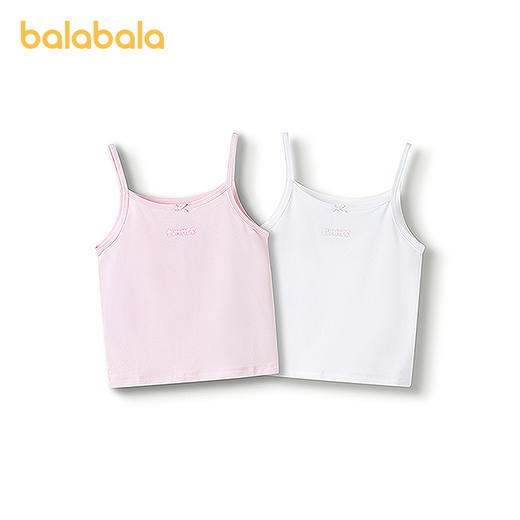 巴拉巴拉儿童背心打底夏季无袖吊带女童睡衣空调服防着凉两件装 商品图4