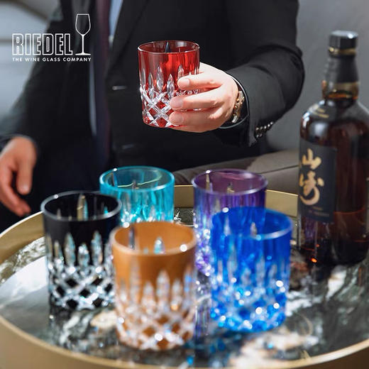 奥地利RIEDEL威士忌杯雕花古典白兰地杯洋酒杯进口水晶切割烈酒杯 商品图0