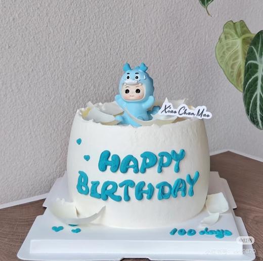 龙宝宝 百天/周岁破蛋蛋糕（展示图为网图） 商品图0