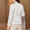 气质小个子真丝西装外套，小香风桑蚕丝西服上衣KQN-92172 商品缩略图1