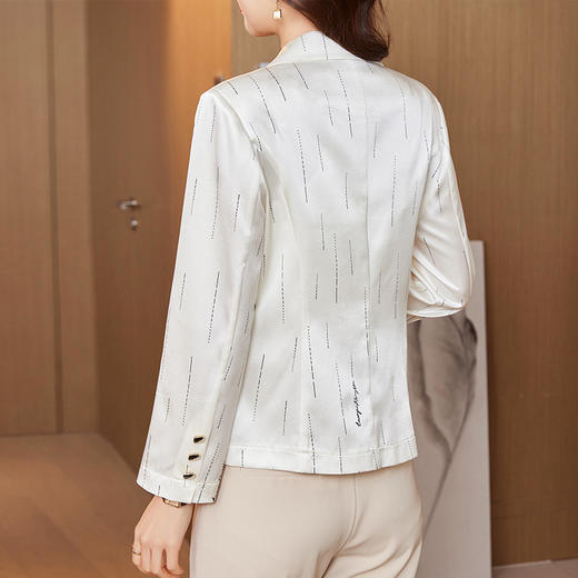 气质小个子真丝西装外套，小香风桑蚕丝西服上衣KQN-92172 商品图1
