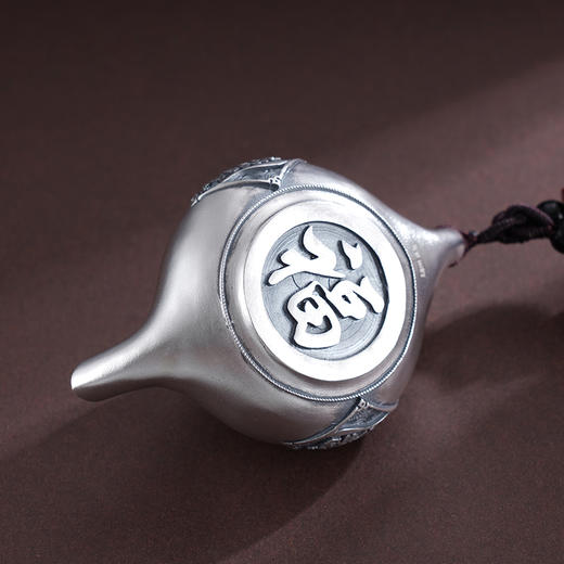 子佩集S999银【十三幺壶】手把件【DZ1031】纯银手把件-招财进宝2502 商品图5