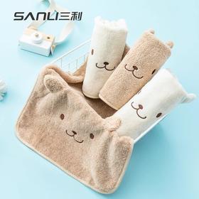 【有机】三利有机棉小熊面巾30*55cm