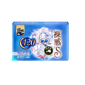 苏菲裸感S贵族系列夜用卫生巾420【3片】