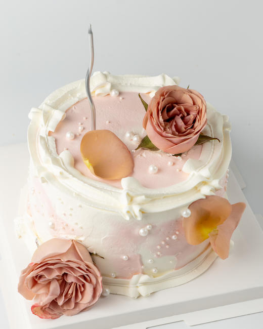 晨暮春秋 森系鲜花蛋糕（百分百进口动物奶油） 商品图2