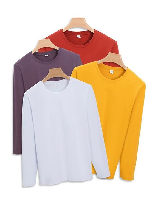 岸纾 100%液氨丝光新疆长绒棉短袖T恤190克（9色可选）T1245 商品图1