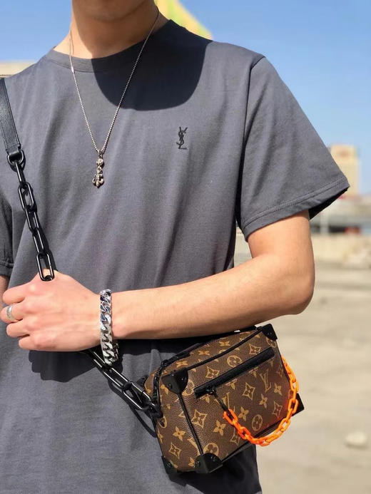 独家渠道！原单正品YSL圣罗兰限定款情侣短袖T恤，高定莫兰迪灰色官网售价350美刀！ 商品图11