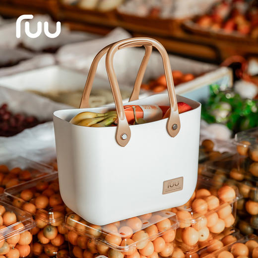 【露营季】家用轻奢野餐篮收纳包 野炊轻便简约蔬菜水果篮洗漱包 商品图0