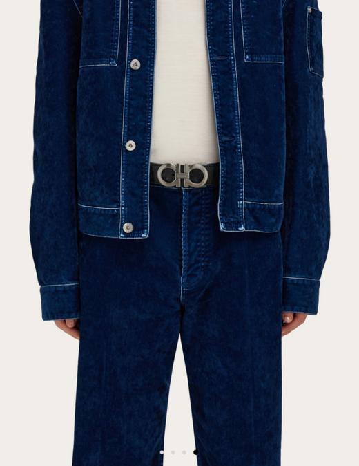 双面头层牛皮男士商务休闲皮带腰带 商品图3