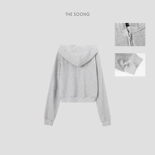 THESOONG"时髦不费力"100%长绒棉肤感休闲连帽外套HBWT6566 商品图5