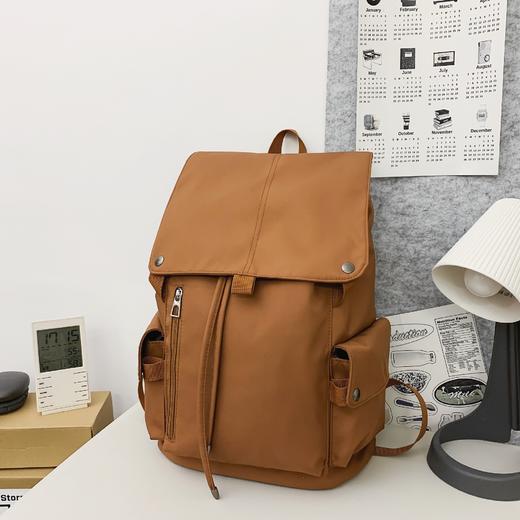 新款日系时尚轻便双肩包百搭包大容量简约通勤背包 商品图4