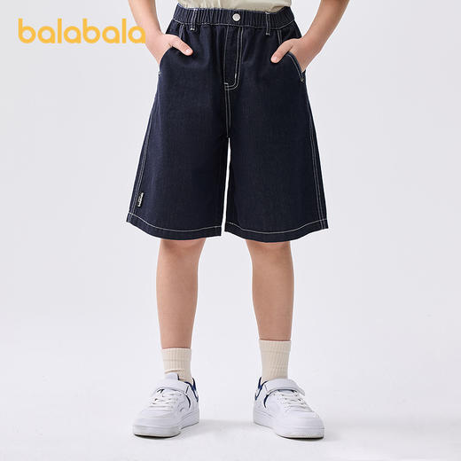 巴拉巴拉童装儿童裤子夏季薄款牛仔短裤2025新款五分裤舒适百搭 商品图0
