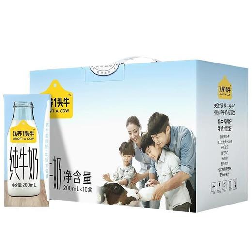 认养一头牛全脂纯牛奶200ml*10盒*1箱不退中途营养高钙早餐生牛乳 商品图4