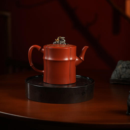 龙德堂陶艺 徐飞制《乐融融》原矿大红袍 260cc 库存请咨询客服 商品图3