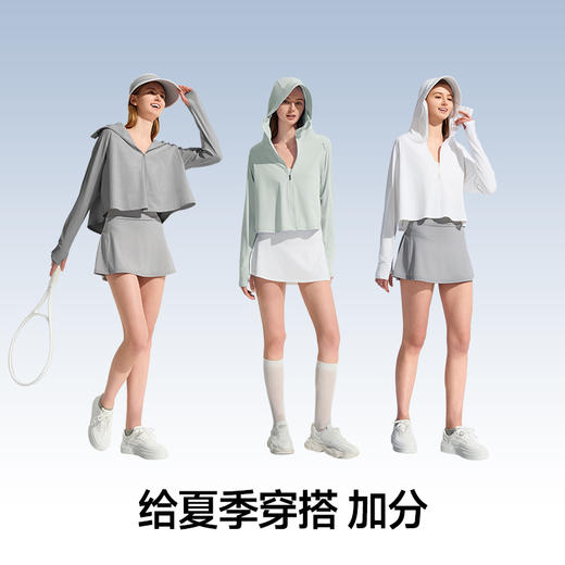 【困妈】Supield素湃专业全波段防晒衣防紫外线半身款防晒披肩外套女夏季F573 商品图1