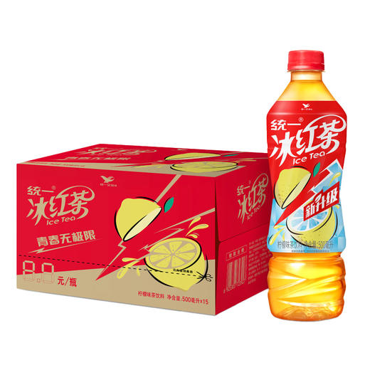 统一 冰红茶饮料500ml*15瓶 果汁 过节必备 商品图0