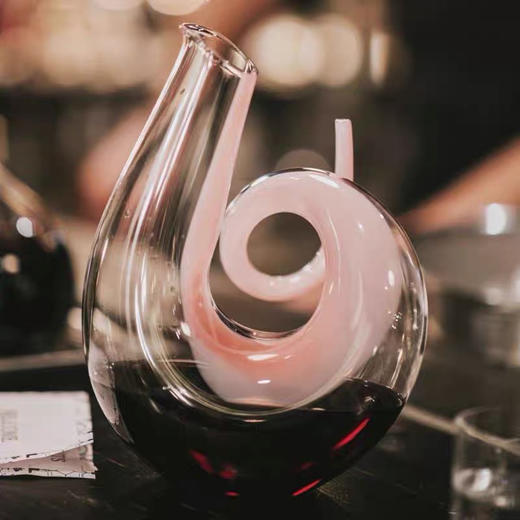 奥地利RIEDEL粉色螺旋手工水晶创意醒酒器分酒器进口高颜值礼物 商品图1