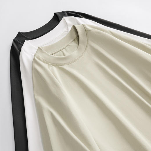 【79元/2件】230g重磅冰感棉透气短袖T恤 夏季男女同款凉感防晒UPF50+休闲冰爽上衣 商品图6