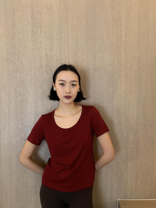 【双面人生】噢蜜ooomeooo正反两穿芭蕾舞高弹T 商品图1