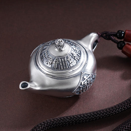 子佩集S999银【十三幺壶】手把件【DZ1031】纯银手把件-招财进宝2502 商品图4