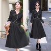 假两件连衣裙时尚气质名媛显瘦收腰长袖裙子HR-LMJY6665 商品缩略图4