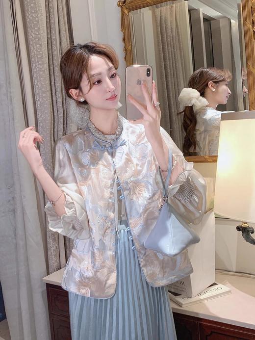 张心子【春日繁花】春夏重工绣花新中式国风背心马甲 U2502055 商品图5