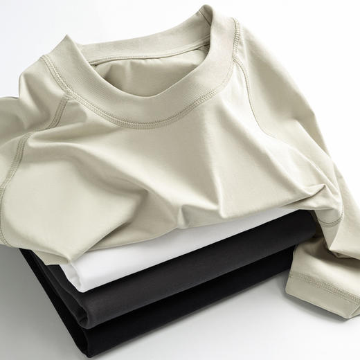 【79元/2件】230g重磅冰感棉透气短袖T恤 夏季男女同款凉感防晒UPF50+休闲冰爽上衣 商品图7