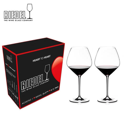 奥地利RIEDEL家用心心相印红酒杯水晶葡萄酒高脚杯轻奢 商品图4
