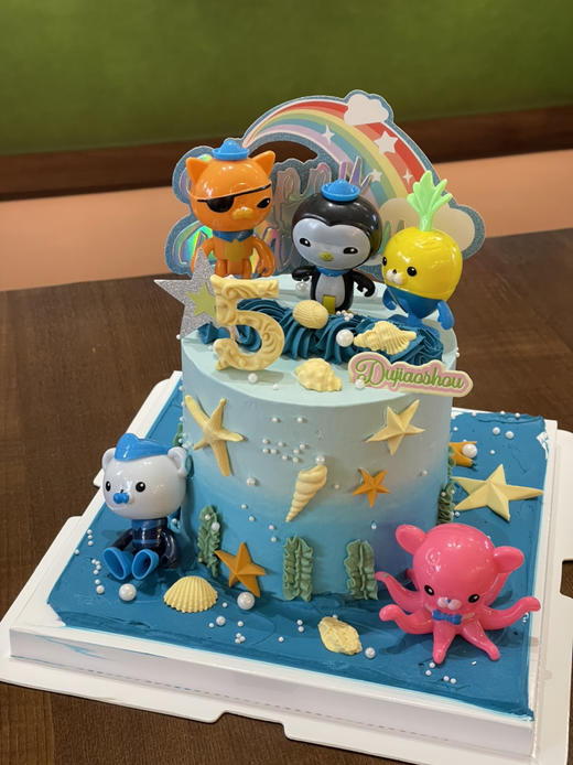 海底小纵队摆件巧克力摆件奶油蛋糕 商品图0