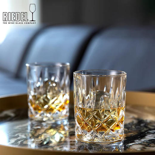 奥地利RIEDEL威士忌杯雕花古典白兰地杯洋酒杯进口水晶切割烈酒杯 商品图3